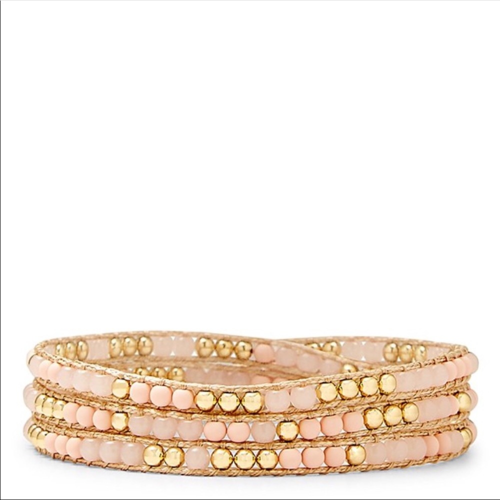 Rebecca Minkoff Mixed Media Beaded Wrap Bracelet